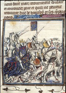 第三次十字军东征中的十字军和撒拉逊人之战，始于1380年后的法兰西编年史 作者 不明