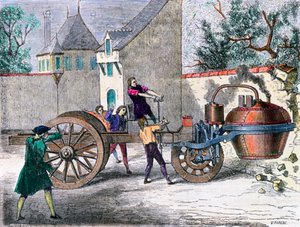 Cugnots Steam Wagon，19世纪 作者 不明