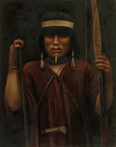 印第安人的棺材，约1890-1892年。 作者 不明