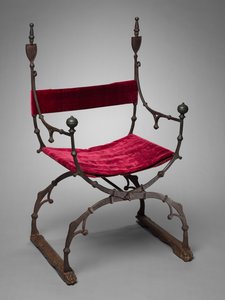 Curule折叠椅，c。 1450-1500。 作者 不明