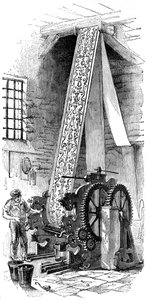 滚筒印刷机，1886年 作者 不明