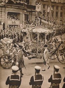 游行中的众目：国家教练，1937年 作者 不明