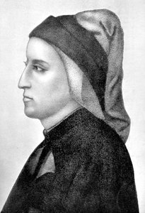意大利佛罗伦萨诗人但丁·阿利吉耶里（Dante Alighieri），1903年 作者 不明