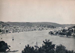 达特茅斯-全视图，显示不列颠尼亚浮动海军学院，1895年 作者 不明