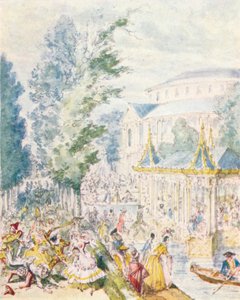 1842年在Ranelagh花园中的Day化装舞会，1903年。 作者 不明
