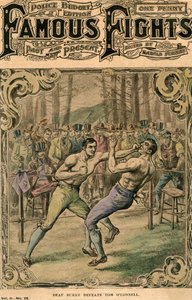 聋人伯克（Deaf Burke）击败汤姆·奥康奈尔（Tom OConnell），1837年19世纪末或20世纪初 作者 不明