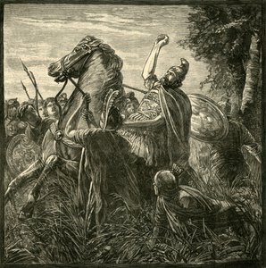Crassus之死，1890年。 作者 不明