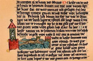 弗雷德里克·巴巴罗萨（Frederick Barbarossa）逝世，c1154，1907年。 作者 不明