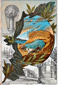罗勒（Pilâtrede Rozier）和罗曼（Romain）逝世，1785年至1890年代。 作者 不明