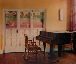 1933年，埃里克·拉维鲁斯（Eric Ravilious）在伦敦波特曼广场的杰弗里·弗里斯爵士公寓里进行的装饰 作者 不明