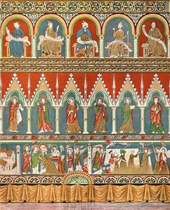 瑞典VästraGötaland的StoraRåda老教堂的装饰，1928年。 作者 不明