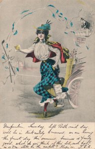 装饰女高尔夫球手1，c1904 作者 不明