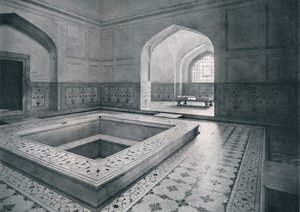 德里宫殿的皇家浴场，建于1910年。 作者 不明