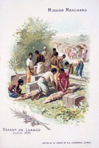 1896年7月从Loango出发 作者 不明