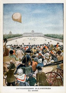 1901年1月27日，气球从巴黎出发，1901年 作者 不明