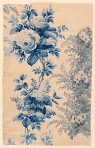 花布或墙纸设计，1880–90年 作者 不明