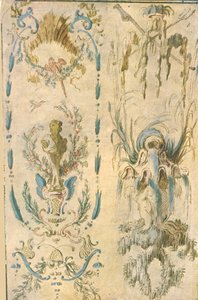 壁画装饰设计，法国，1928年。 作者 不明