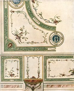 意大利天花板装饰设计，1928年。 作者 不明
