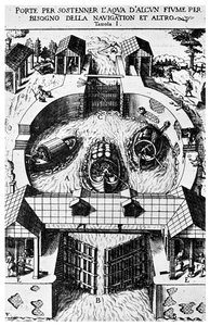 达·芬奇（Leonardo da Vinci）的铰链运河闸门设计，1956年，15世纪 作者 不明