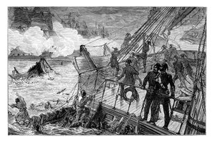 1853年和1900年在锡诺普（Sinop）摧毁土耳其舰队 作者 不明