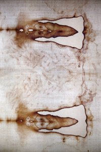 Detail of Shroud of Turin in Basilica di Maria Ausiliatrice, Turin, Italy 作者 不明