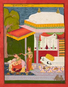 Dhanasri Ragini，约1680年。 作者 不明