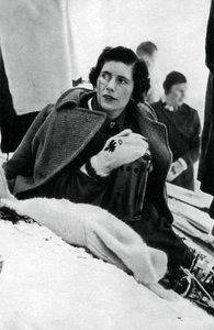 戴安娜·高登·伦诺克斯（Diana Gordon Lennox），加拿大滑雪者，冬季奥运会，德国加米许-帕坦克辛，1936年 作者 不明