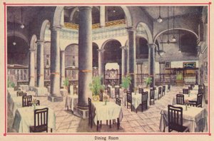 餐厅-佛罗里达酒店-哈瓦那-古巴，c1910 作者 不明