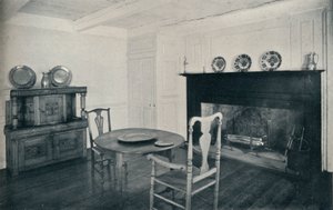1930年，长岛申克故居的餐厅，约1800年 作者 不明