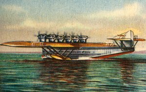 1920年代，多尼尔（Dorrier Do X II）飞船，1932年。 作者 不明