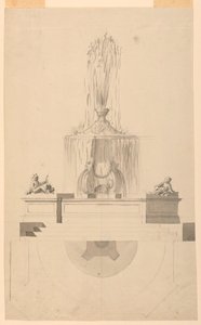 绘画，喷泉，1775年 作者 不明