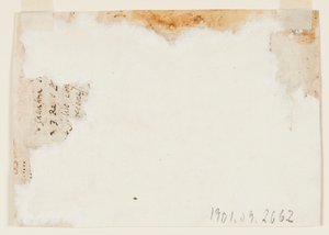 绘图，素描本的页面；阿波罗和奥罗拉 作者 不明