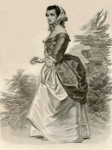 弗吉尼亚一位年轻女士的连衣裙，c1775，1937年。 作者 不明