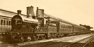 都柏林-贝尔法斯特特快列车，爱尔兰大北部铁路，1930年。 作者 不明