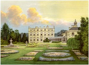 牛津郡Dytchley House，Viscount Dillon家住所，c1880 作者 不明