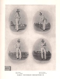 维多利亚早期的板球运动员，19世纪，1912年 作者 不明