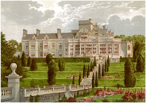 林肯郡伊斯顿·霍尔（Easton Hall），巴洛特·乔尔梅利（Baronet Cholmeley）的住所，c1880 作者 不明