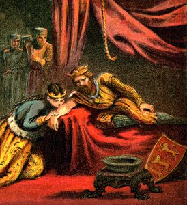 威尔士亲王伍德斯托克的爱德华（Edward of Woodstock）和他的妻子琼（Joan），威尔士公主，约1850年 作者 不明