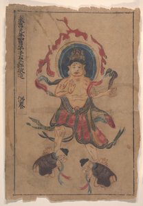 八幅佛教绘画。 作者 不明