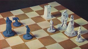 青铜White器中的18世纪西洋棋棋子，1948年 作者 不明
