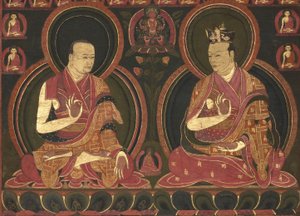 第八世map玛巴，米京·多杰（1507-1554）和他的老师第一桑耶·宁巴 作者 不明