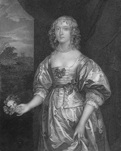 伊丽莎白·塞西尔（Elizabeth Cecil），德文郡伯爵夫人，1640年左右，十九世纪中叶。 作者 不明