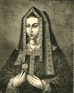伊丽莎白，亨利七世的妻子，1881年。 作者 不明