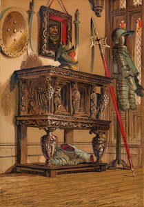 伊丽莎白时代的餐边柜或法院橱柜，c1845年，1864年 作者 不明