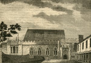 Ely House-大厅，c1872。 作者 不明