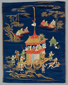 1800年代末至1900年代初刺绣的Fukusa。 作者 不明