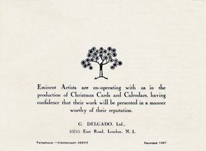 杰出艺术家-G Delgado，Ltd.，1935年 作者 不明