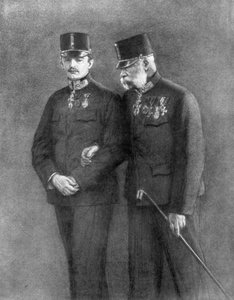 奥地利皇帝弗朗兹·约瑟夫一世和查尔斯·哈布斯堡大公，1926年 作者 不明