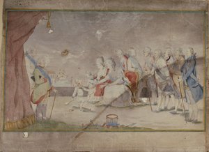 1780年代末，凯瑟琳二世皇后及其家人和朝臣 作者 不明