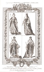 1780年至1800年，英国国王和皇后与纹章 作者 不明